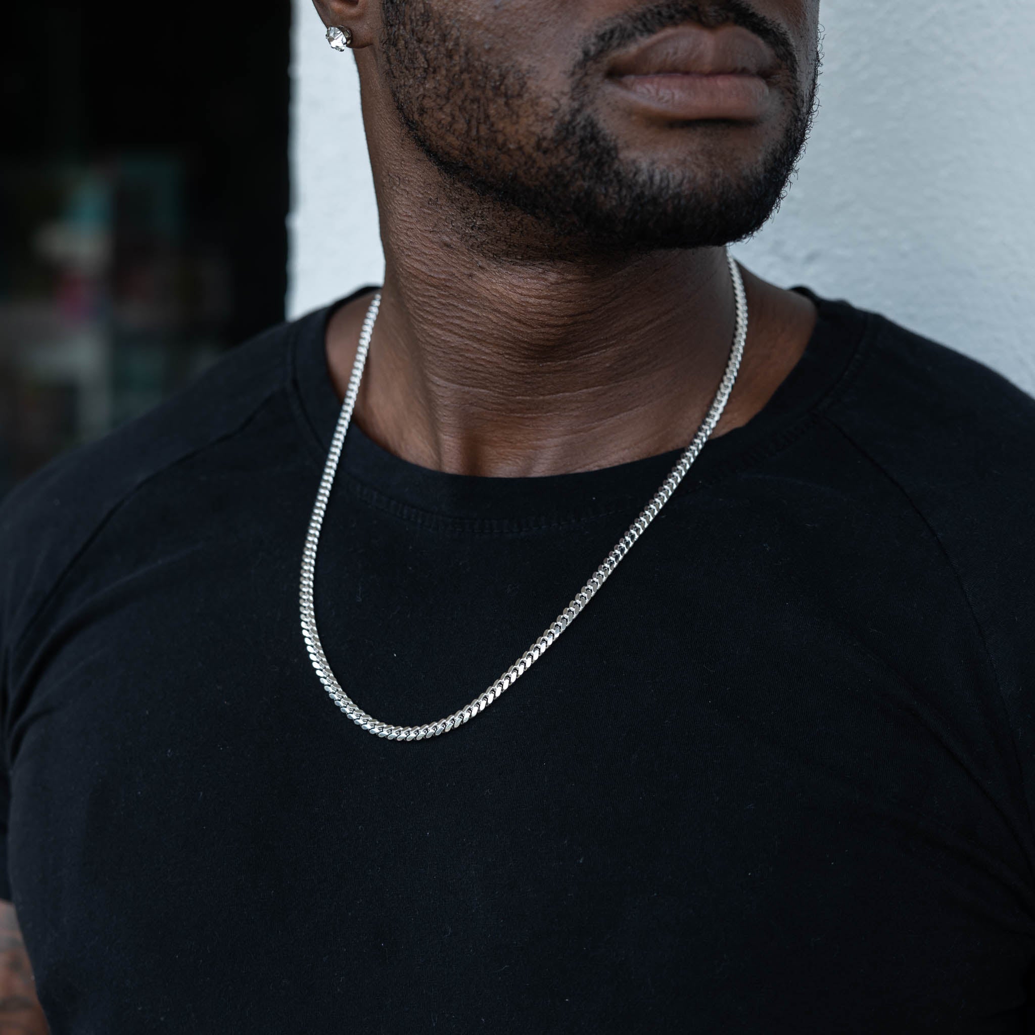 Inter Miami Chain Silver Miami Cuban Chain 5mm – Miami Links